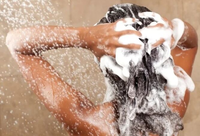 Shampoo aus Psoriasis